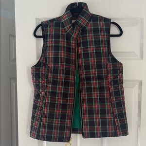 Vineyard Vines Plaid Quilted Vest Small